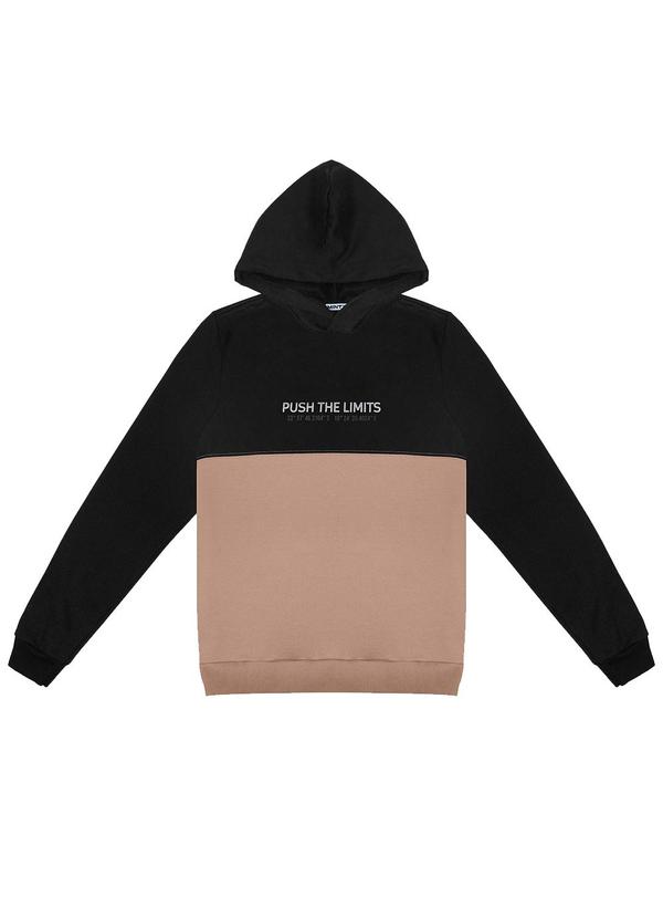 Blusão Juvenil Masculino com Capuz Preto