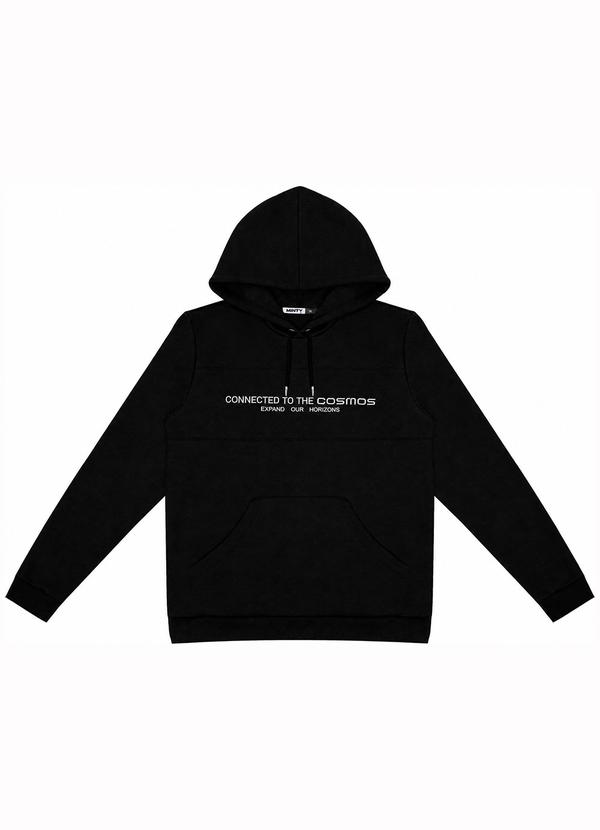 Blusão Juvenil Masculino com Capuz Preto