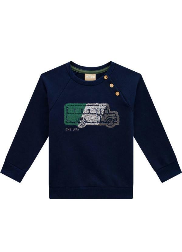 Vista 2 Casaco Infantil Menino Marinho Milon Milon