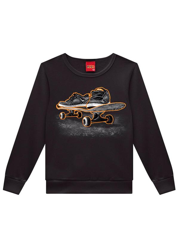 Vista 2 Casaco Infantil Menino Skate Cinza Kyly Kyly