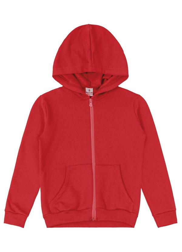 Jaqueta Infantil Menino em Moletom Vermelho
