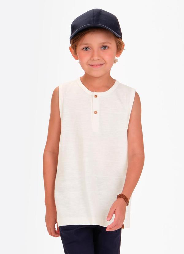 Vista 2 Machão Masculino Meia Malha Maquinetada Bege Trick Nick Trick Nick