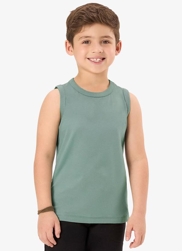 Regata Básica Infantil Masculina Verde