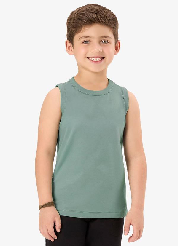 Regata Básica Infantil Masculina Verde