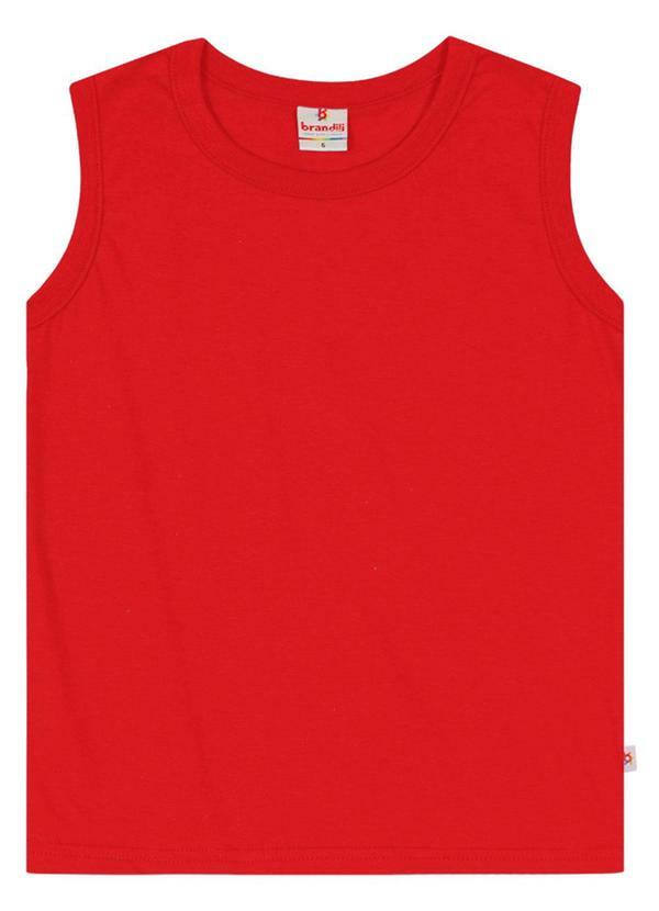 Regata Básica Infantil Menino Vermelho