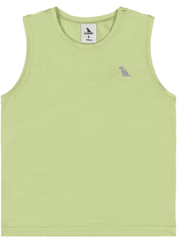 Regata Dry Fit Aplique Refletivo Verde