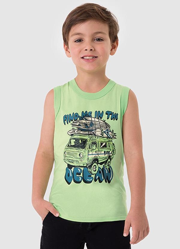 Regata Find Me In The Oceans em Malha Verde
