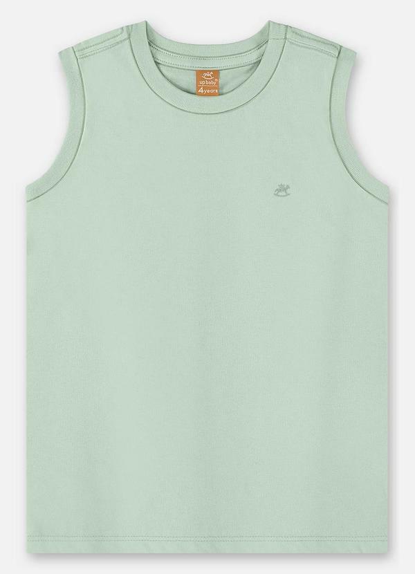 Regata Infantil Masculina Algodão Verde