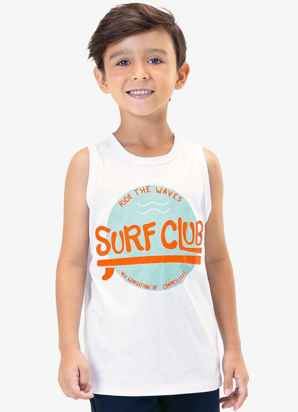 Vista 2 Regata Infantil Masculina Surf Branco Rovi Kids Rovi Kids
