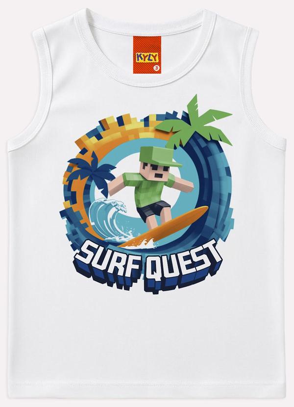 Regata Infantil Menino em Algodão Branco