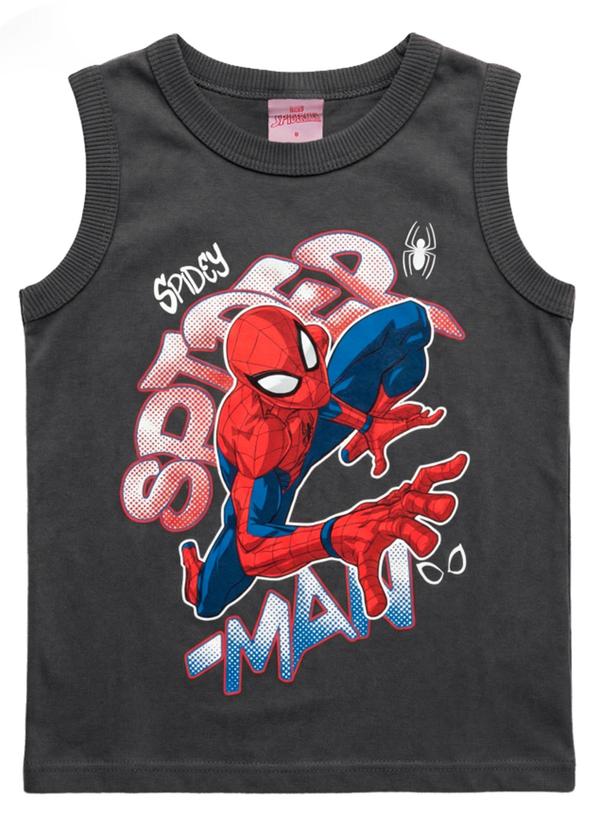 Regata Infantil Menino em Meia Malha Cinza