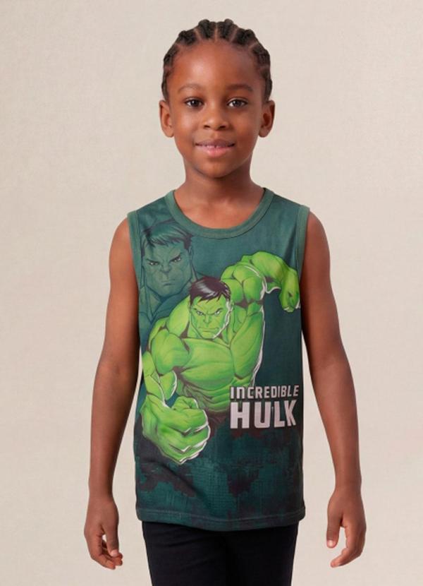 Regata Infantil Menino em Meia Malha Verde