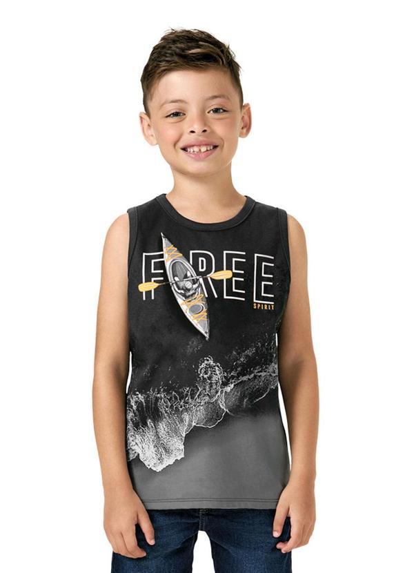 Vista 2 Regata Infantil Menino Praia Kyly Cinza Kyly