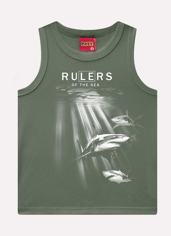 Regata Infantil Menino Tubarões Verde
