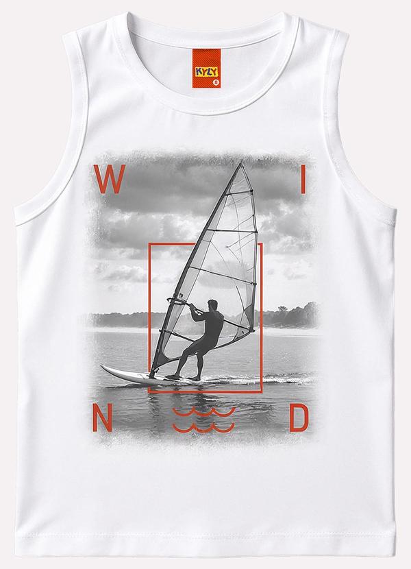 Regata Infantil Menino Windsurf Branco