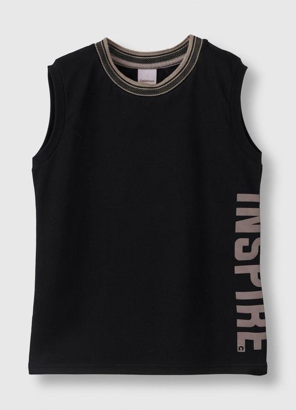 Regata Inspire em Malha Preto