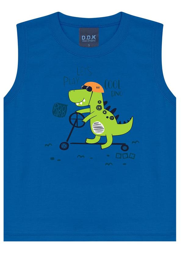 Regata Machão Infantil Dino Let¿S Play Azul