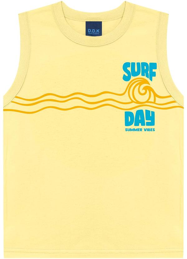 Regata Machão Infantil Surf Day Amarelo