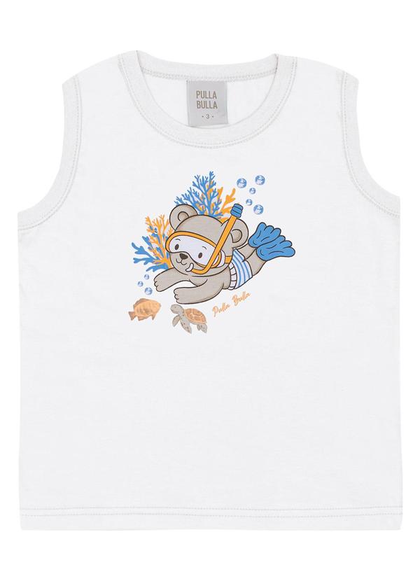 Regata Meia Malha Branco