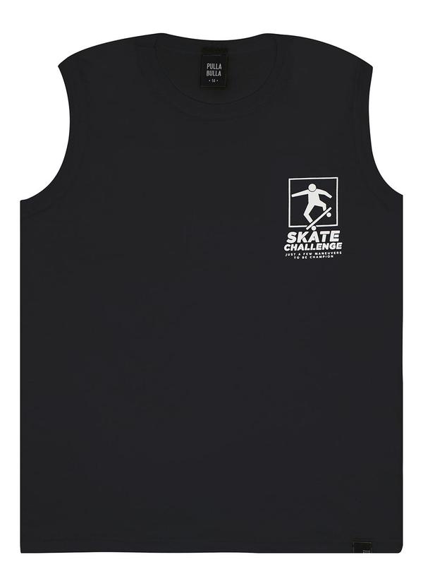 Regata Meia Malha Preto