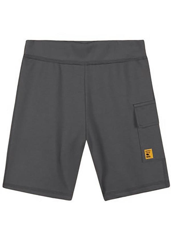 Bermuda Moletom com Aroma Cinza