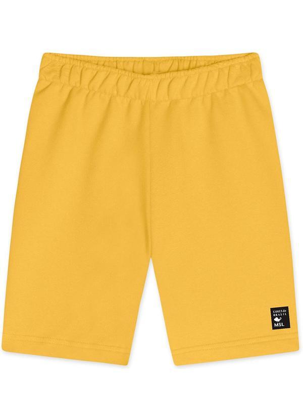 Vista 2 Bermuda Moletom com Aroma Infantil Amarelo Marisol Marisol