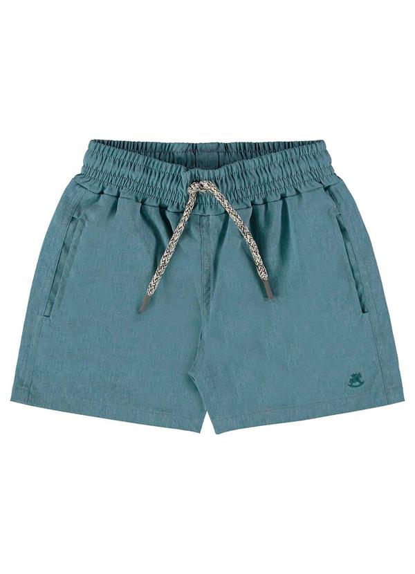 Short Infantil Menino em Poliéster Azul