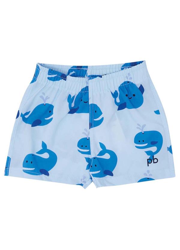Shorts Malha Azul
