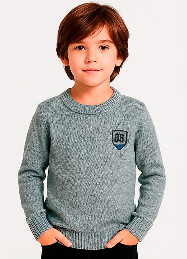 Sueter Infantil Cinza